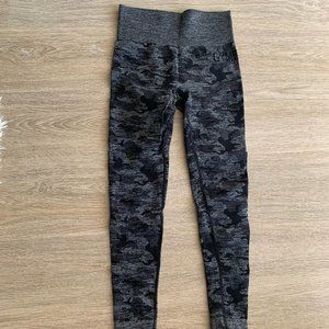 Gymshark Black Camo Leggings Size Small